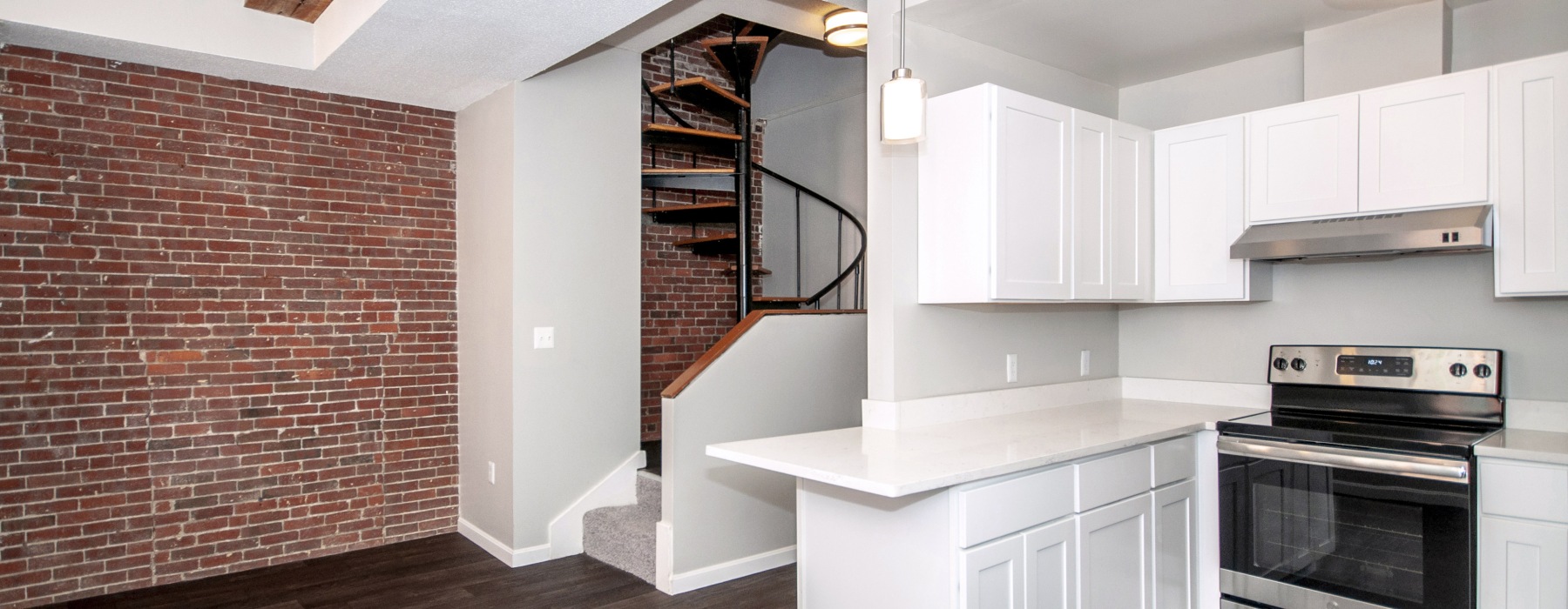 Kitchen with Stairwell