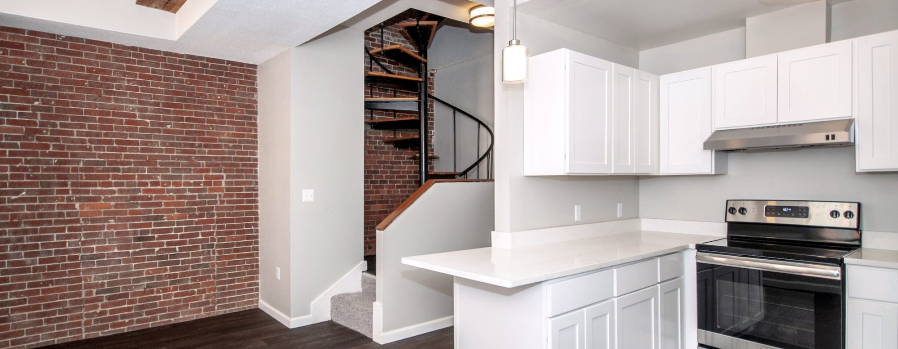 Kitchen with Stairwell
