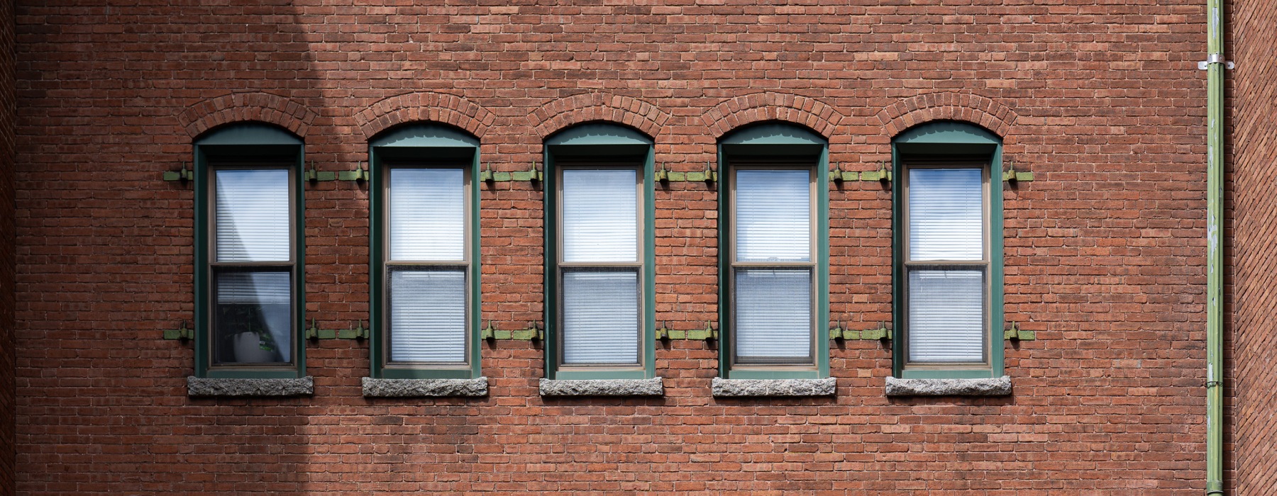 Side of building with windows