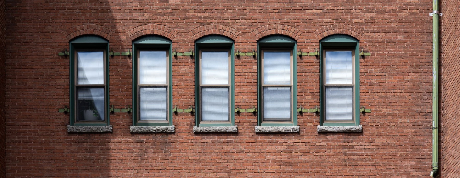 Side of building with windows